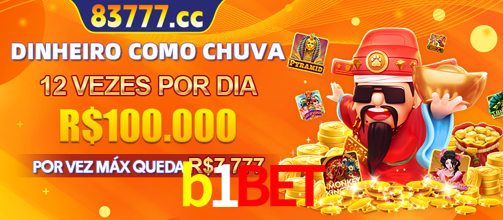 Banner do programa de recompensas Recomende para amigos do b1bet, detalhando os bônus por convidar amigos, com prêmios que chegam a R$288.888.