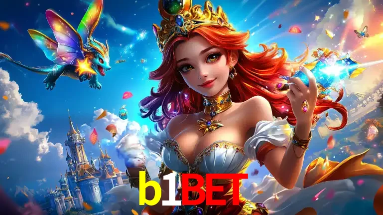 A princesa de um reino de fantasia mágico, com seu pequeno dragão, apresentando um mundo de prêmios encantados nos jogos de caça-níqueis do cassino b1bet.